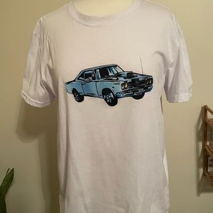 White car shirt